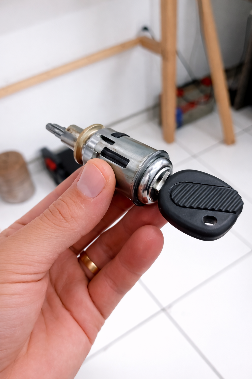 Troca cilindro ignição VW